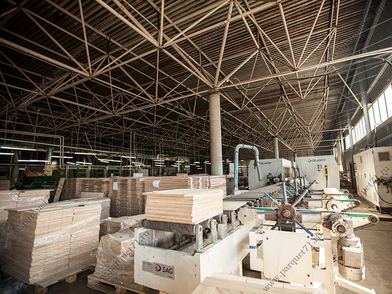 Warehouse of a woodworking plant