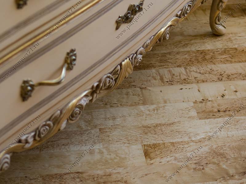 Karelian birch parquet