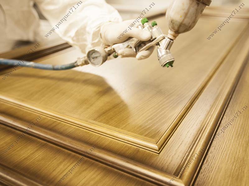 Production of wooden doors
